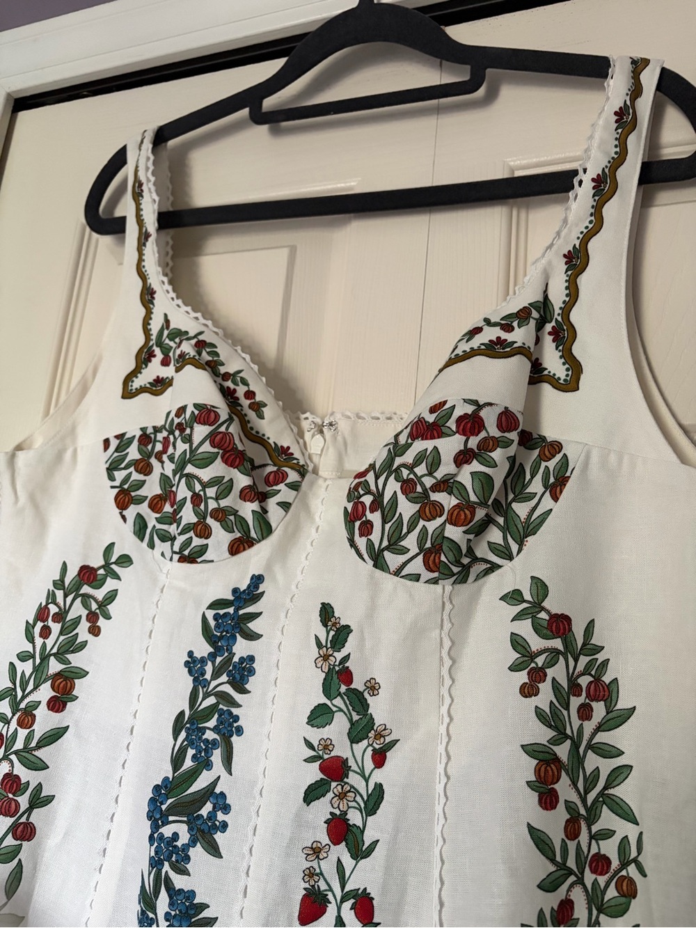 Farm Rio Fruit Beauty Linen Blend Maxi Dress - Picture 6 of 11